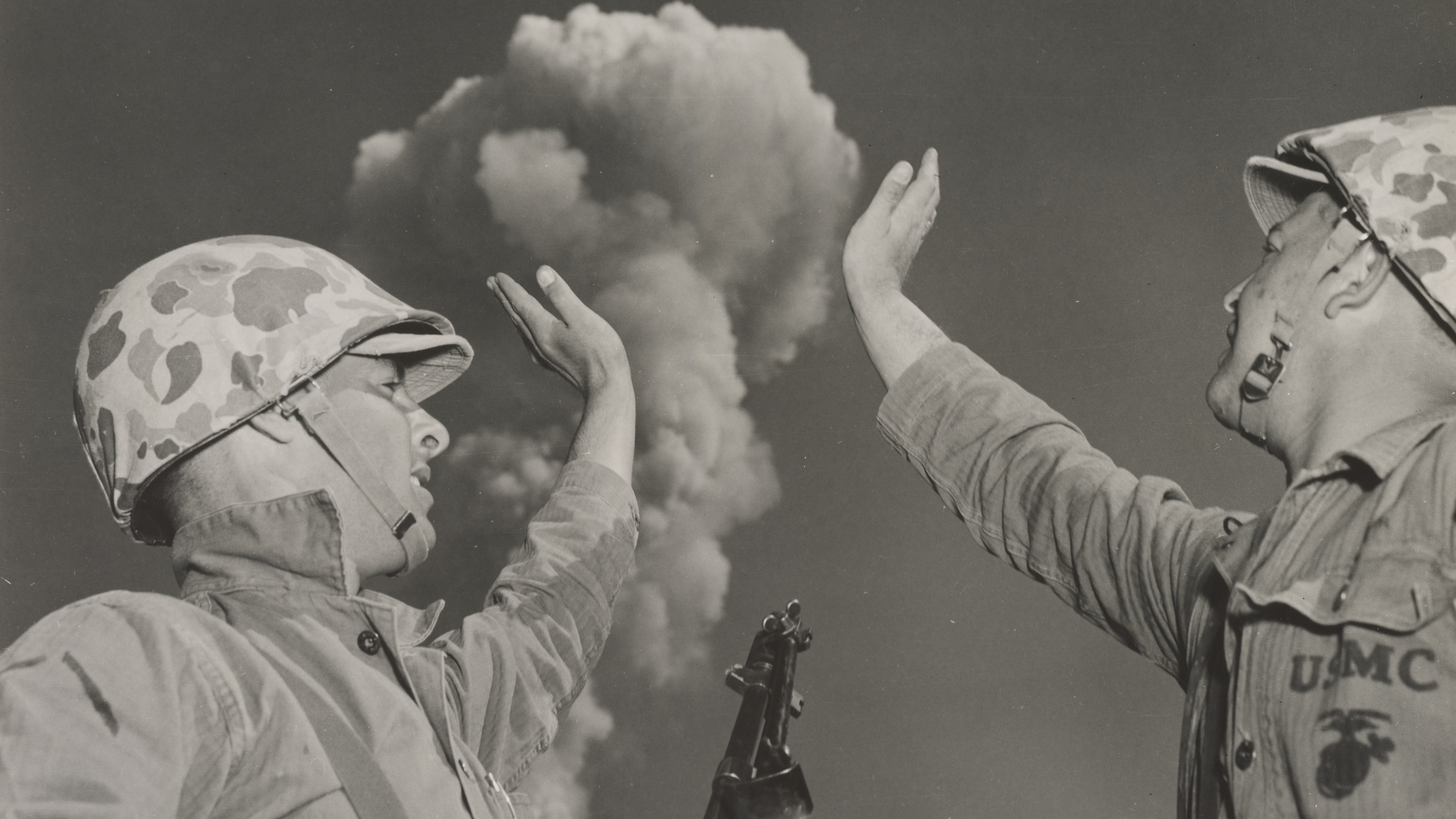 Soldiers at Nevada Test site